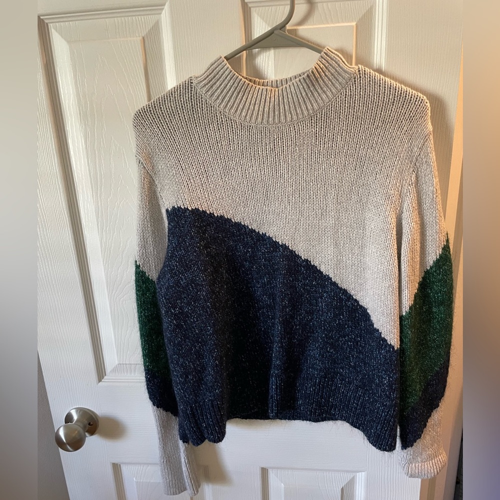 Banana Republic Turtleneck Colorblock Sweater